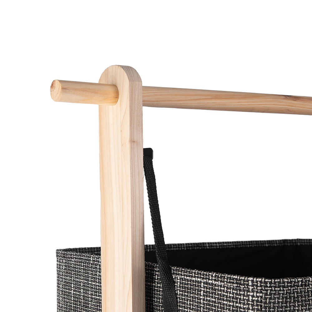 Toru Wooden Storage Rack with 2 Baskets - Image 4