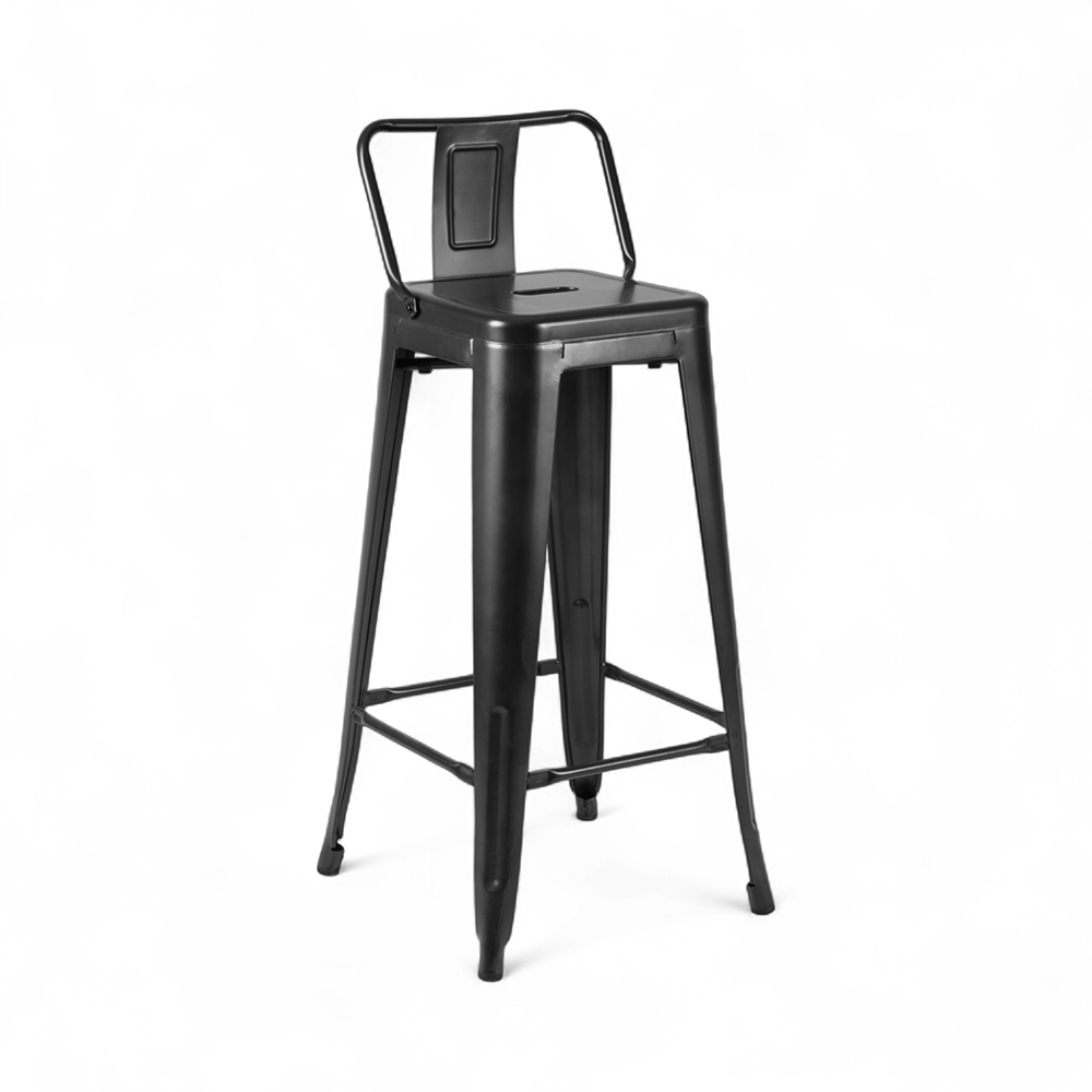 Hemira Bar Stool with Backrest - Image 9