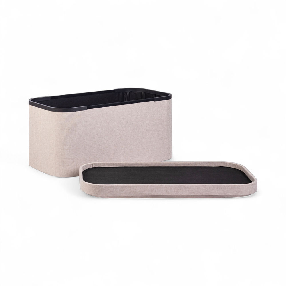 Nettie Foldable Storage Ottoman - Image 2