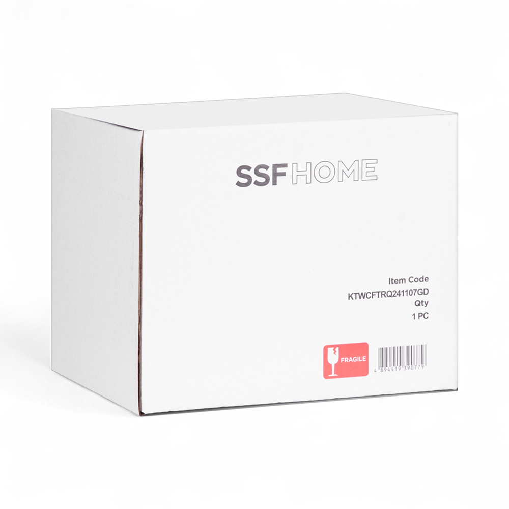 Glass Pot with Gold Stainless Steel Lid (H16.5cm) - Image 11