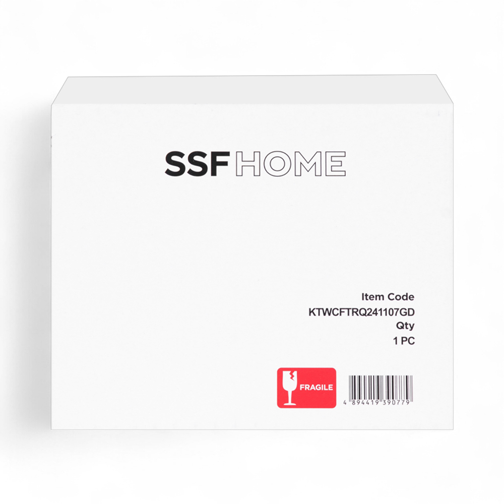 Glass Pot with Gold Stainless Steel Lid (H16.5cm) - Image 10