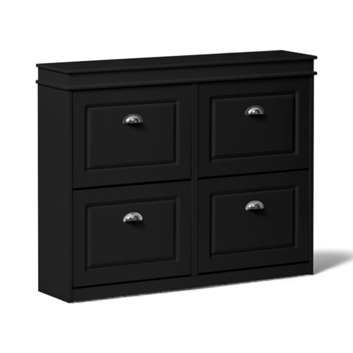 Marcus Shoe Cabinet with 4 Flip-Drawers