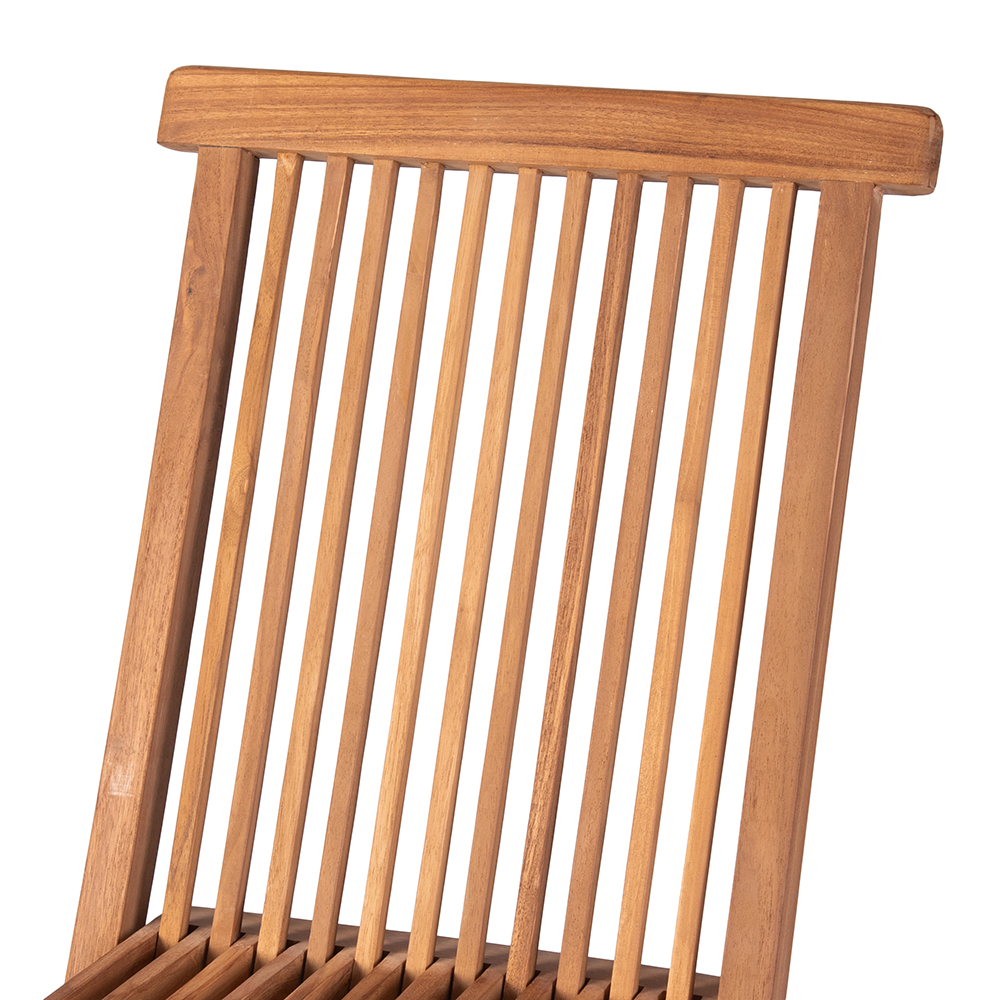 Marjory Teak Folding Chair - Image 7