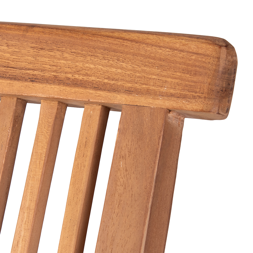 Marjory Teak Folding Chair - Image 8