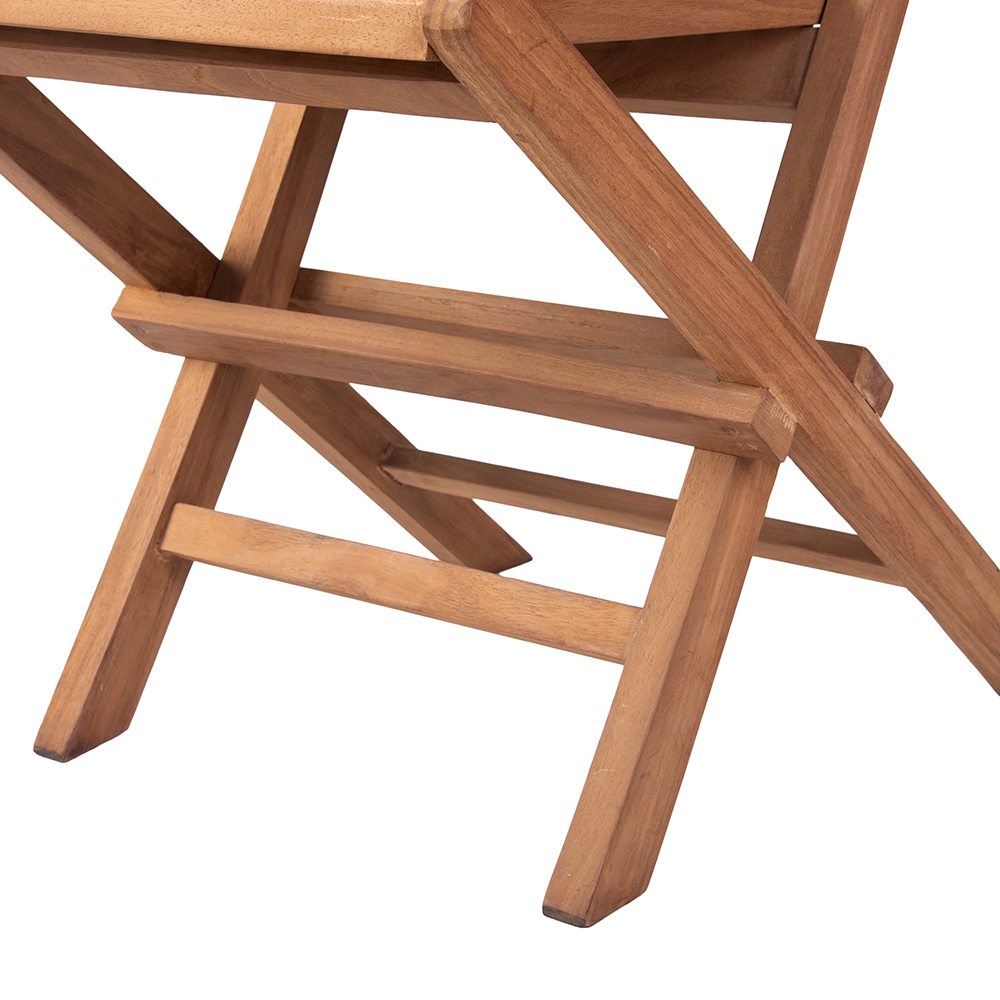 Marjory Teak Folding Chair - Image 11