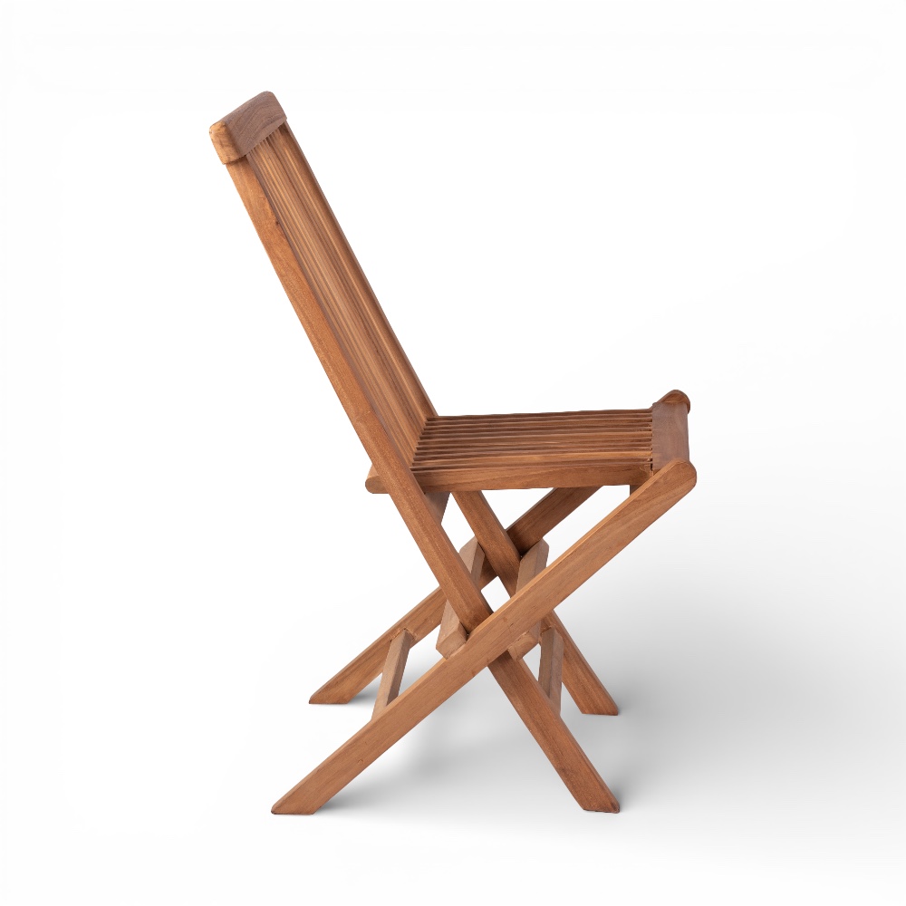 Marjory Teak Folding Chair - Image 5