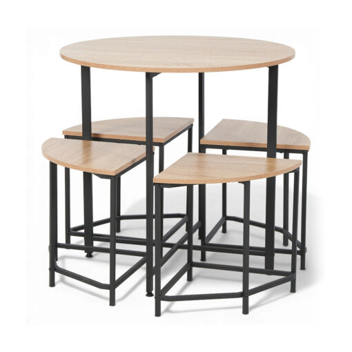 Melvyn Round Dining Set (4 Seater)