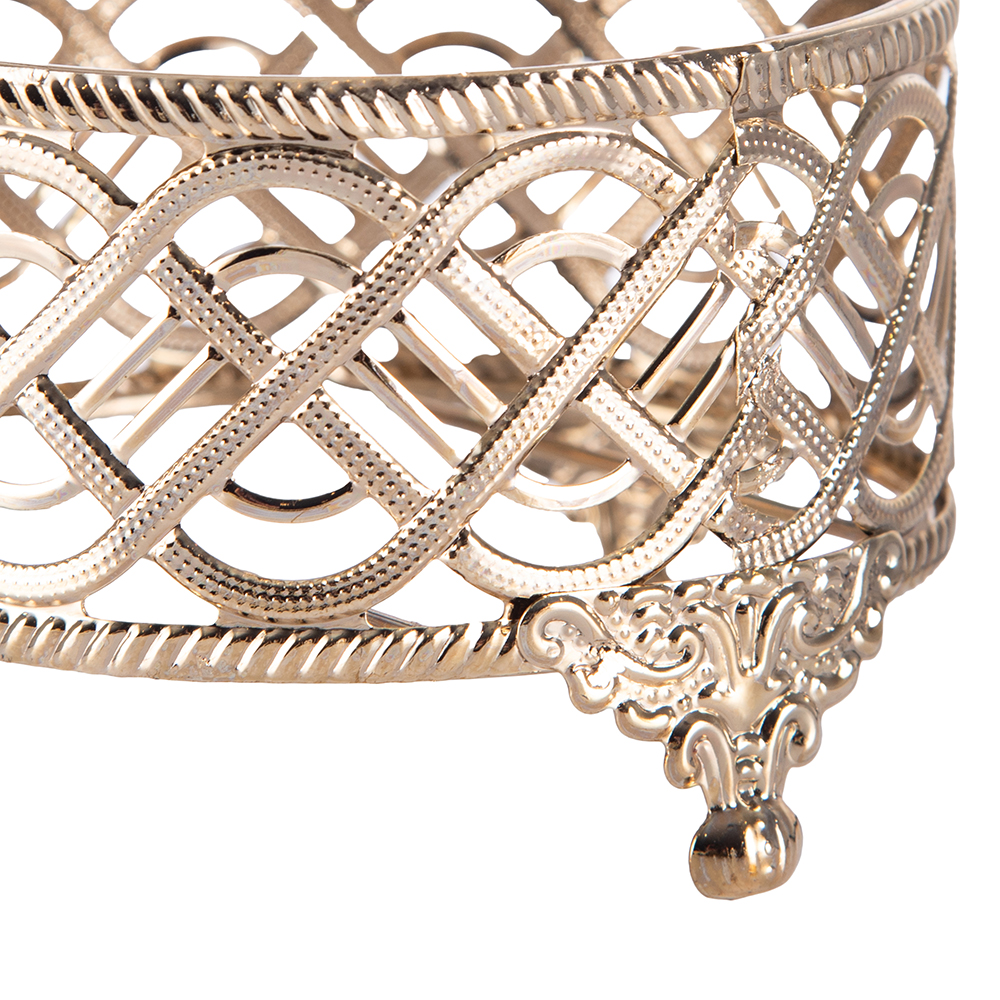 Glass Canister with Gold Stand (H18.2cm) - Image 6