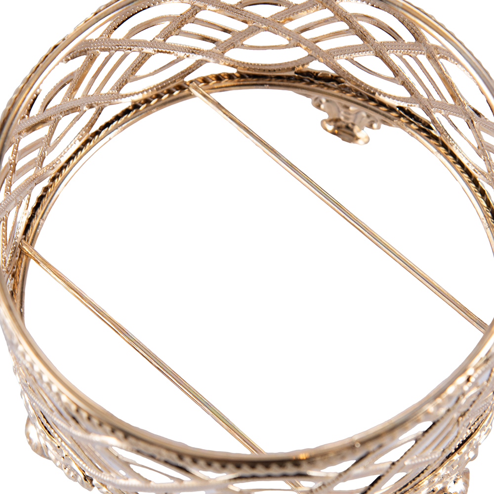 Glass Canister with Gold Stand (H18.2cm) - Image 7