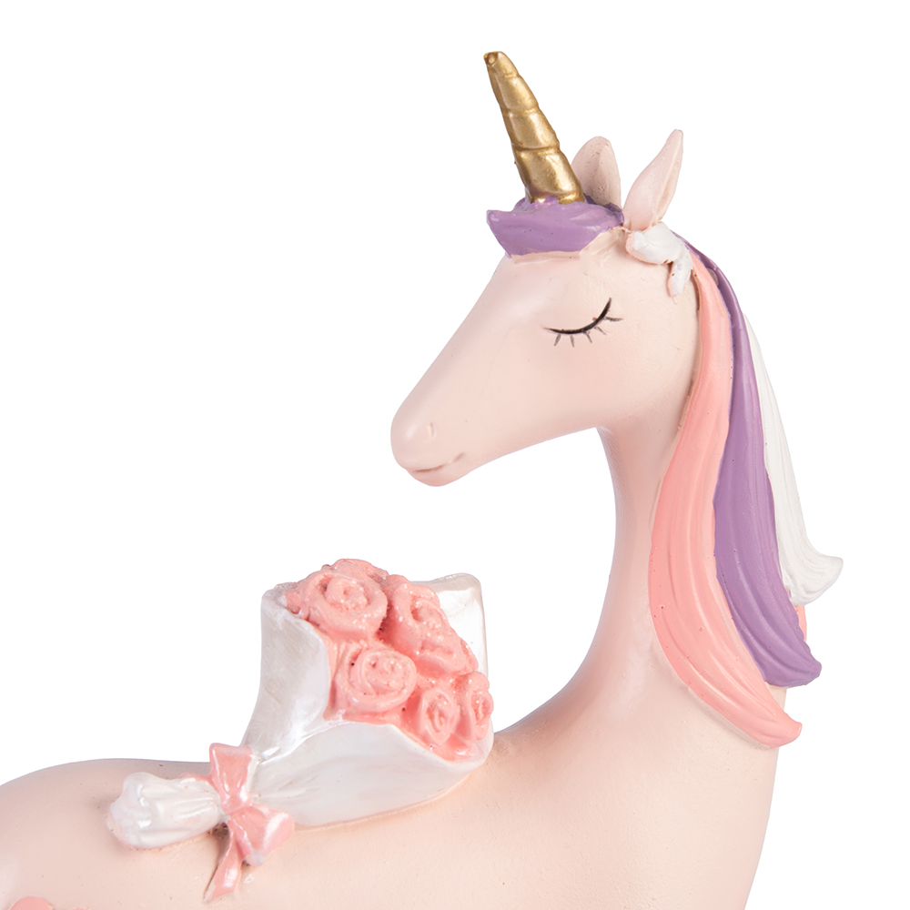 Unicorn with Flower (H25cm) - Image 4