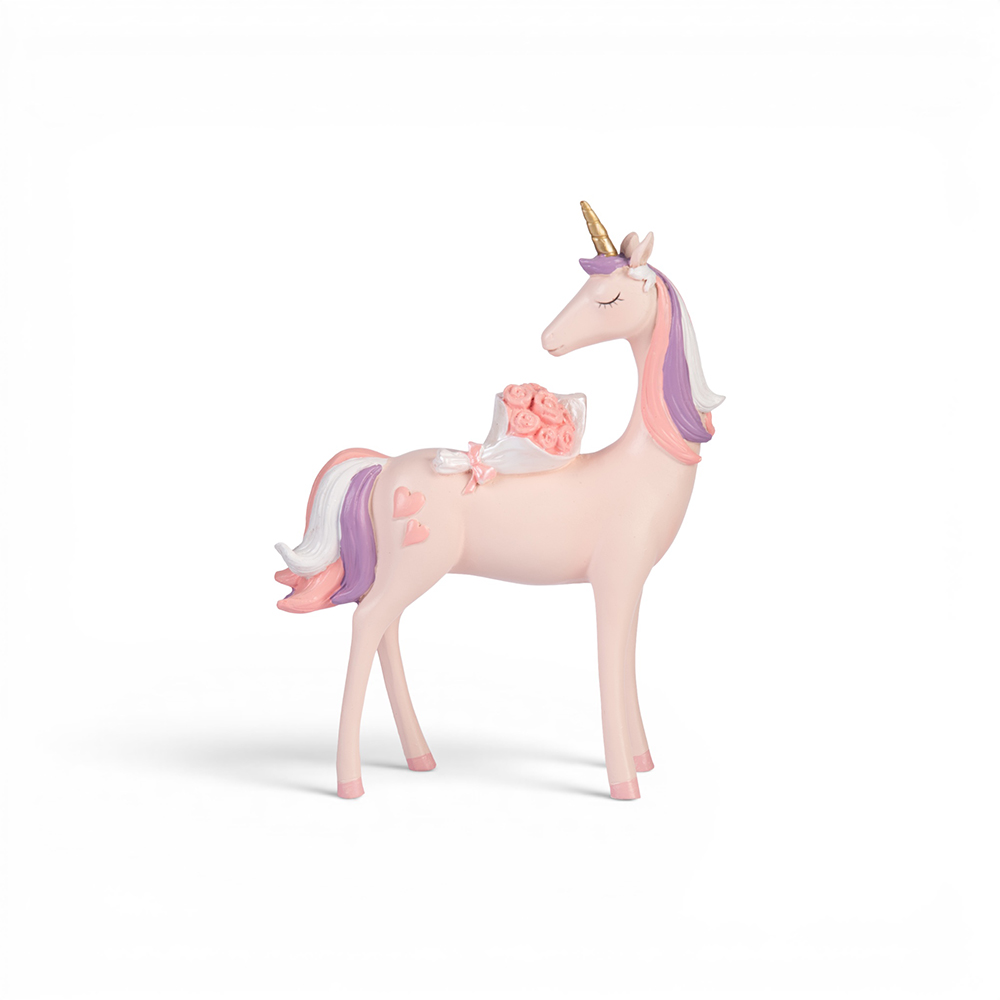 Unicorn with Flower (H25cm) - Image 2