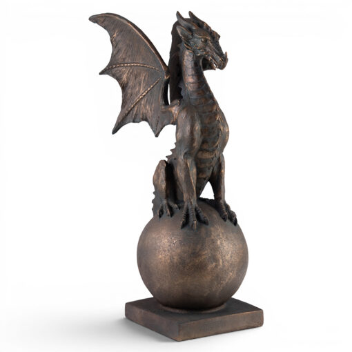 Dragon Sitting on Ball Status (H84cm)