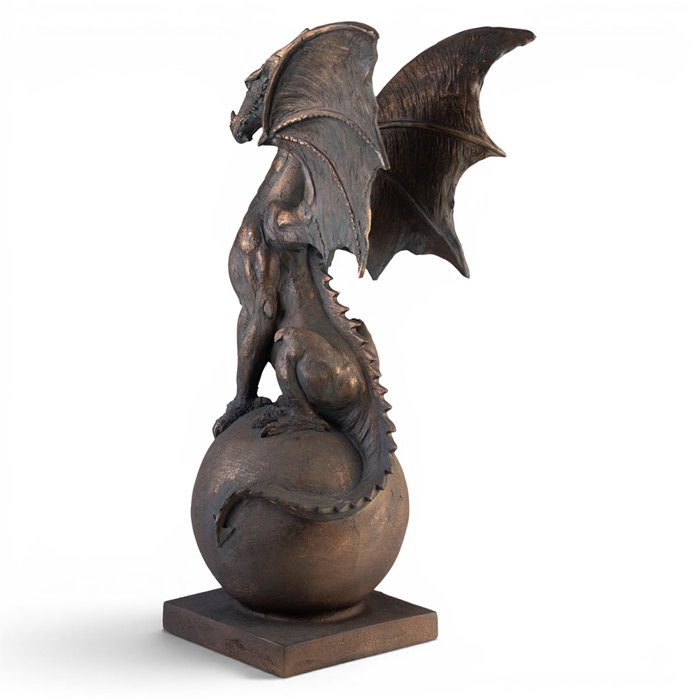Dragon Sitting on Ball Status (H84cm) - Image 4