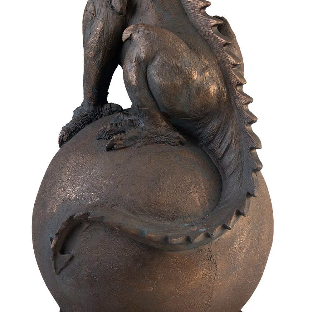 Dragon Sitting on Ball Status (H84cm) - Image 10