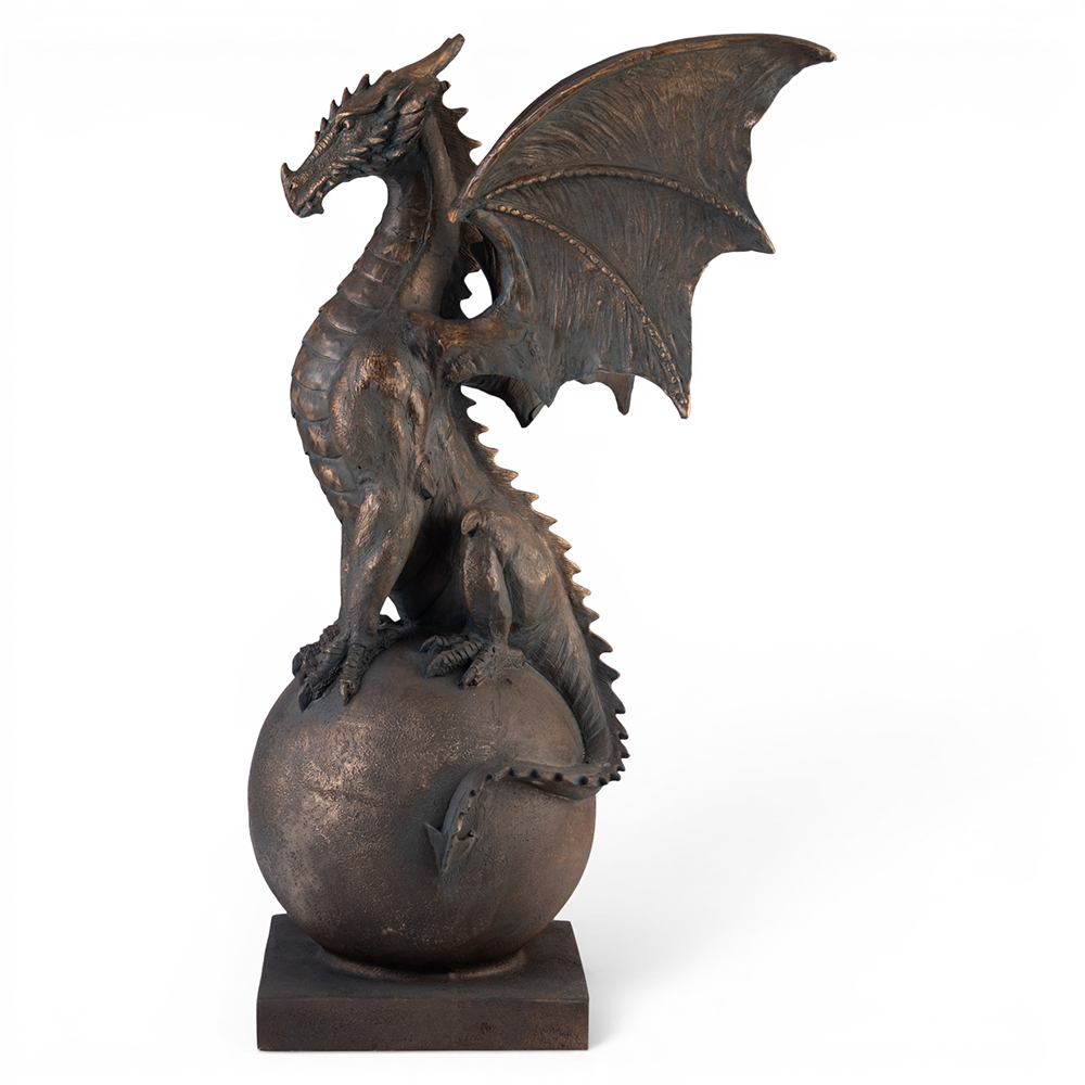 Dragon Sitting on Ball Status (H84cm) - Image 3