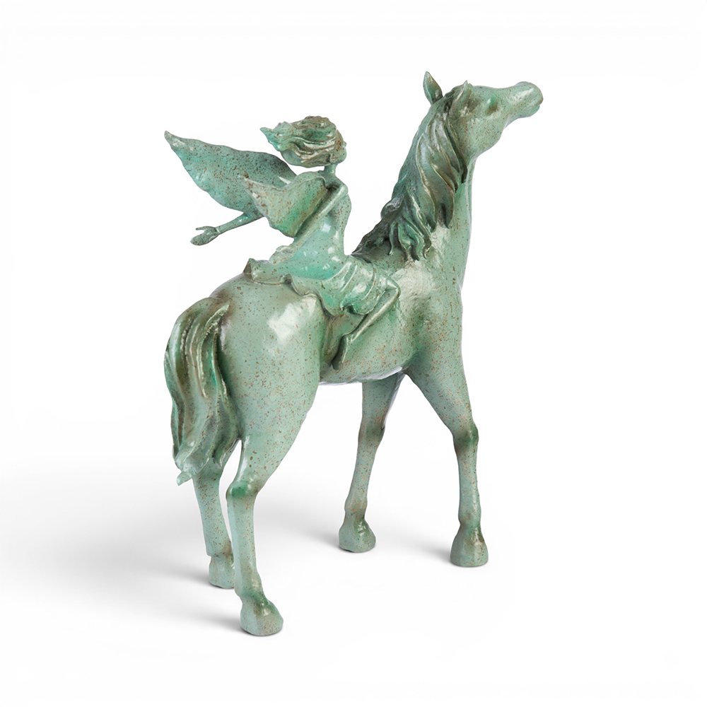 Angel Riding Horse (H35cm) - Image 3
