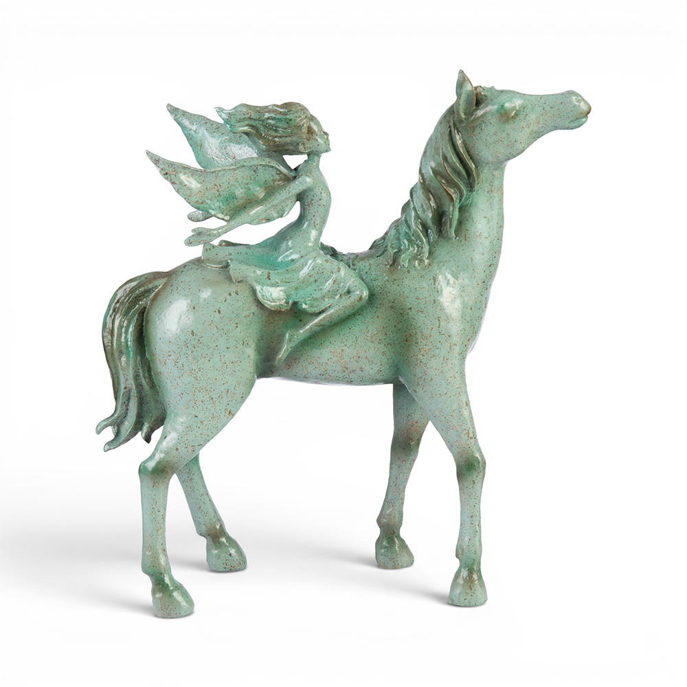 Angel Riding Horse (H35cm) - Image 2
