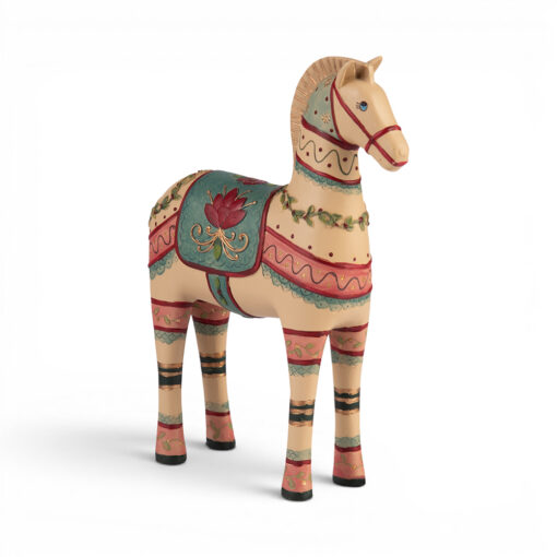 Standing Horse with Art Element (H30cm)