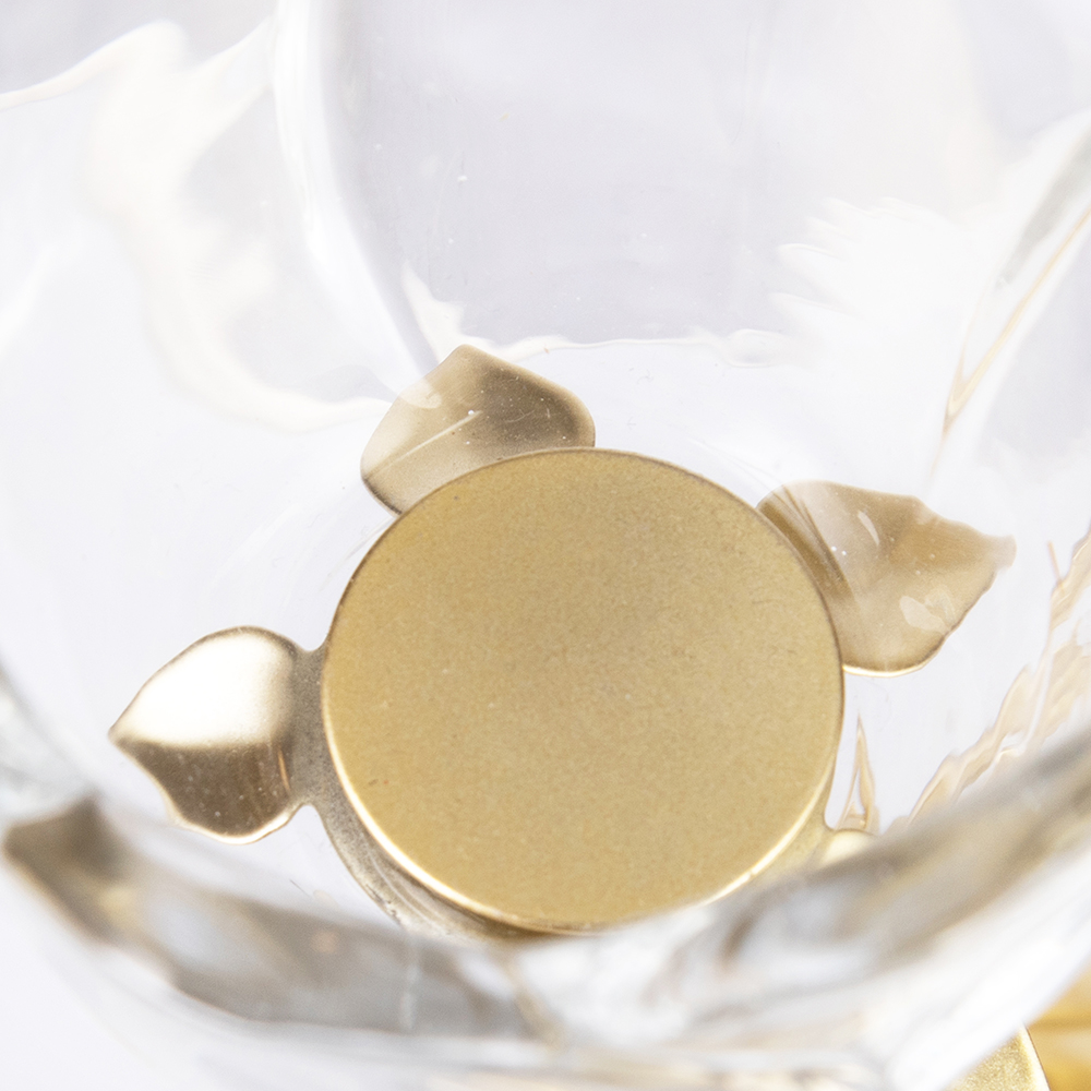 Glass Flower Candle Holder (H35cm) - Image 5
