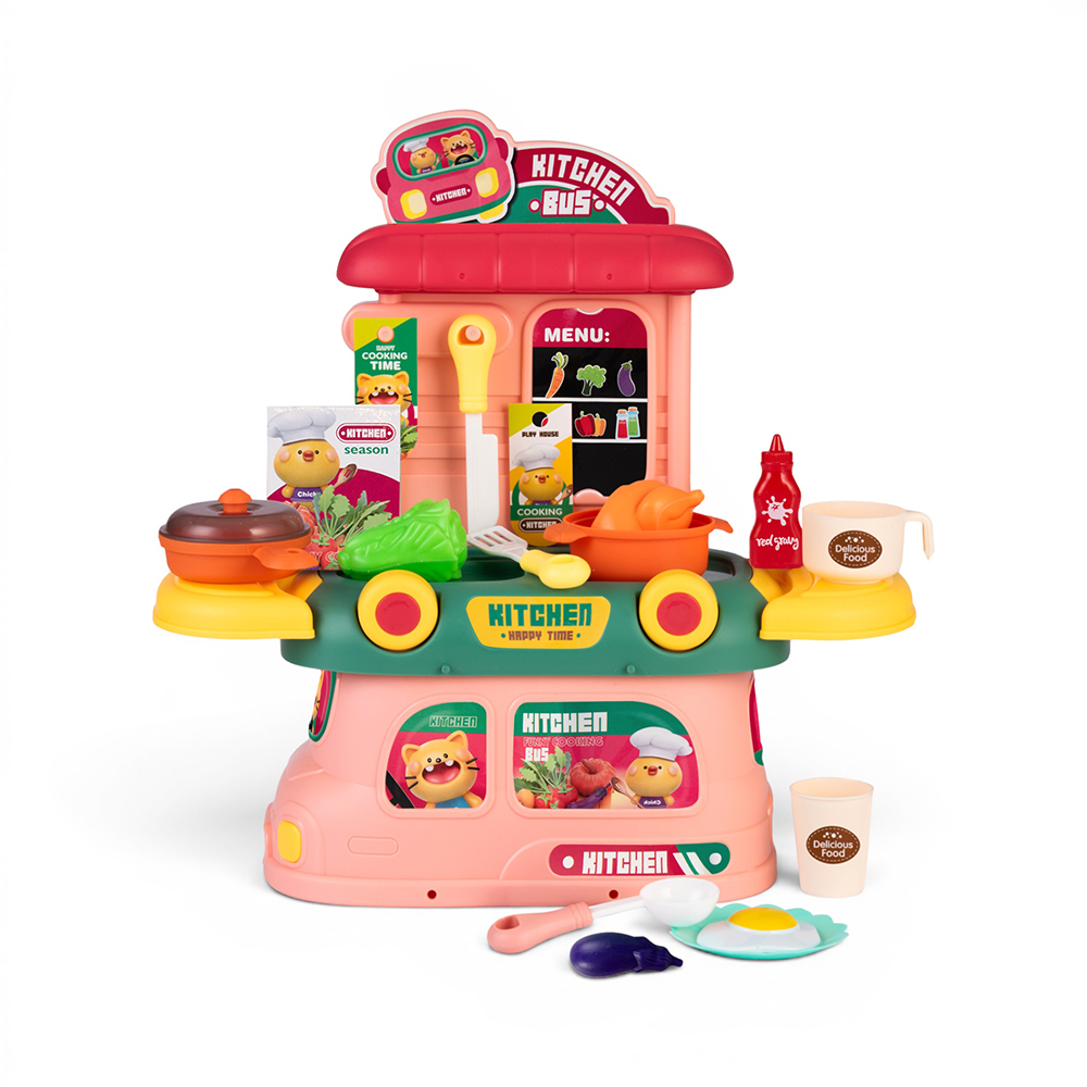 2 In 1 Kitchen Set Storage Bus - Image 4