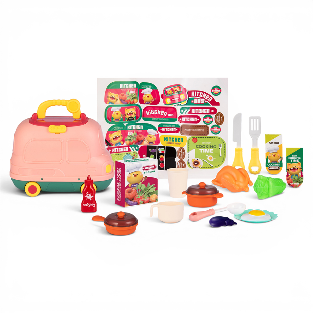2 In 1 Kitchen Set Storage Bus - Image 3