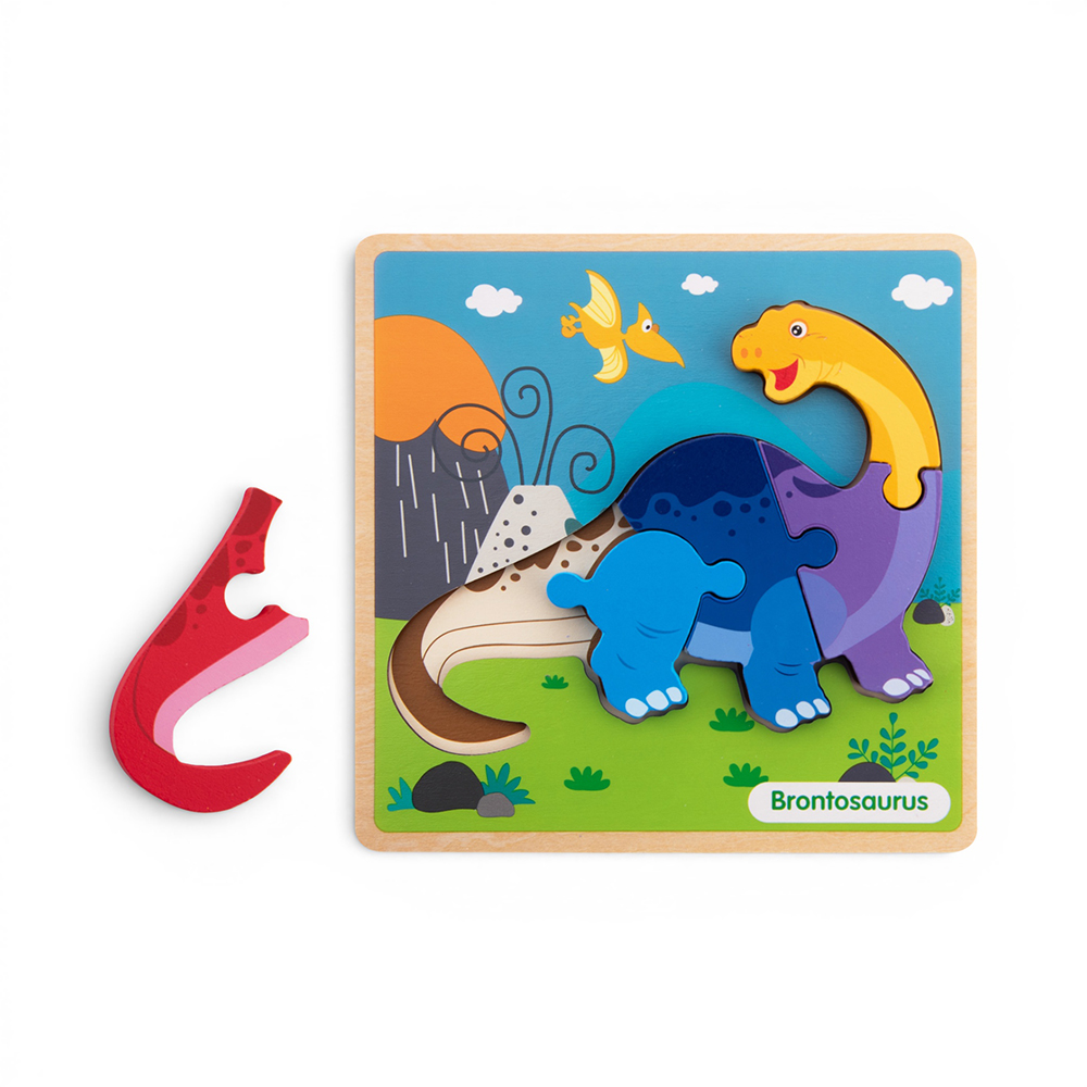 Wooden Dinosaur Snap-Fit Puzzle - Image 12