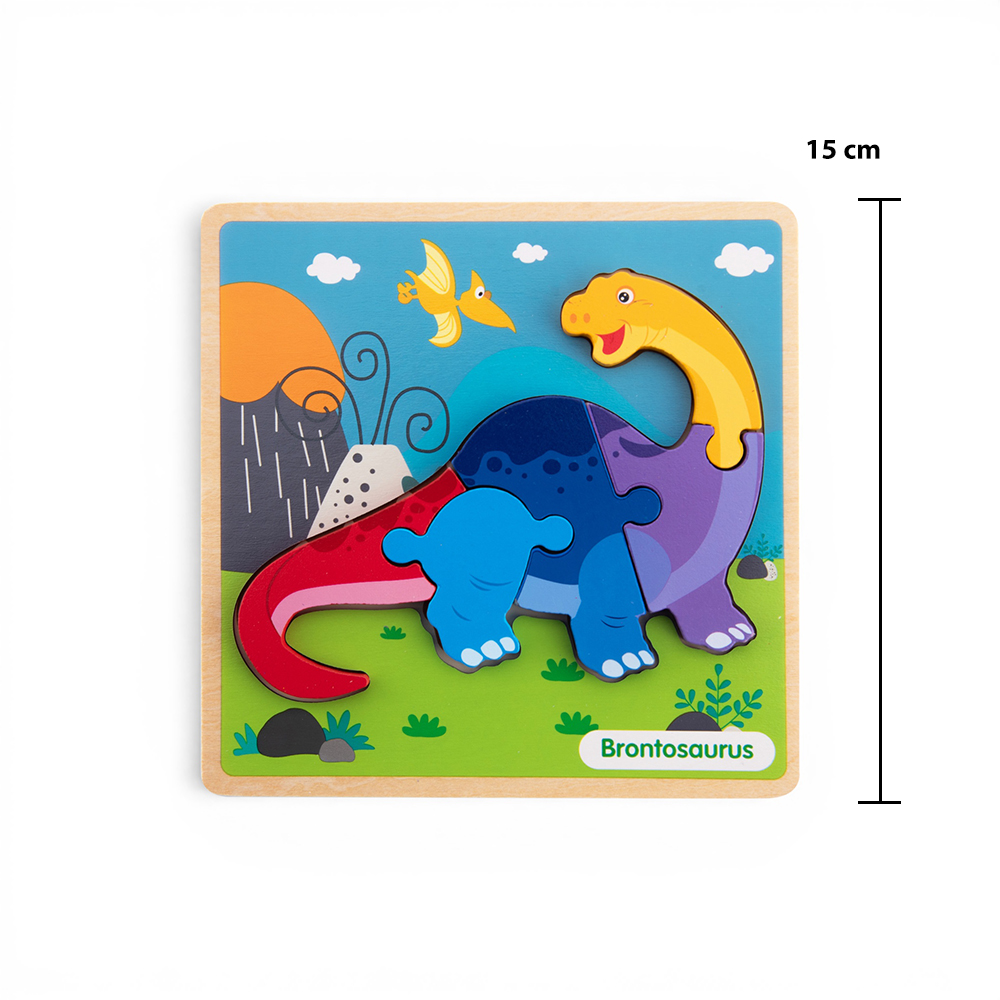 Wooden Dinosaur Snap-Fit Puzzle - Image 9