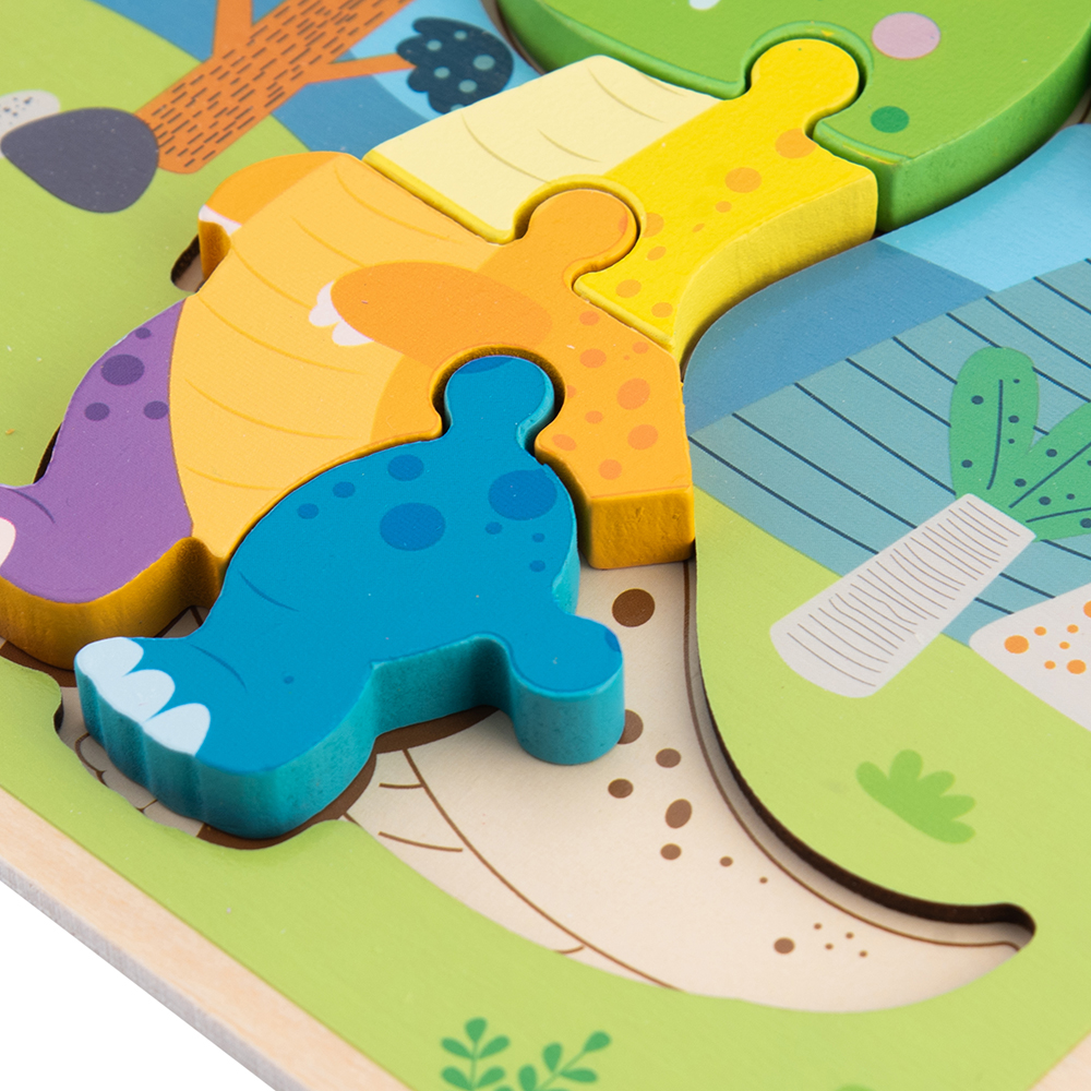 Wooden Dinosaur Snap-Fit Puzzle - Image 21