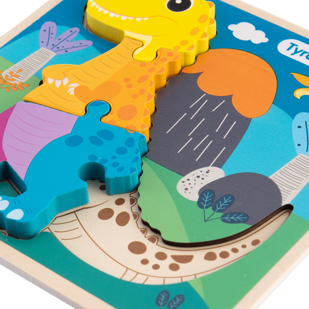 Wooden Dinosaur Snap-Fit Puzzle - Image 29