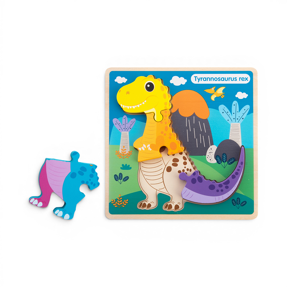Wooden Dinosaur Snap-Fit Puzzle - Image 26