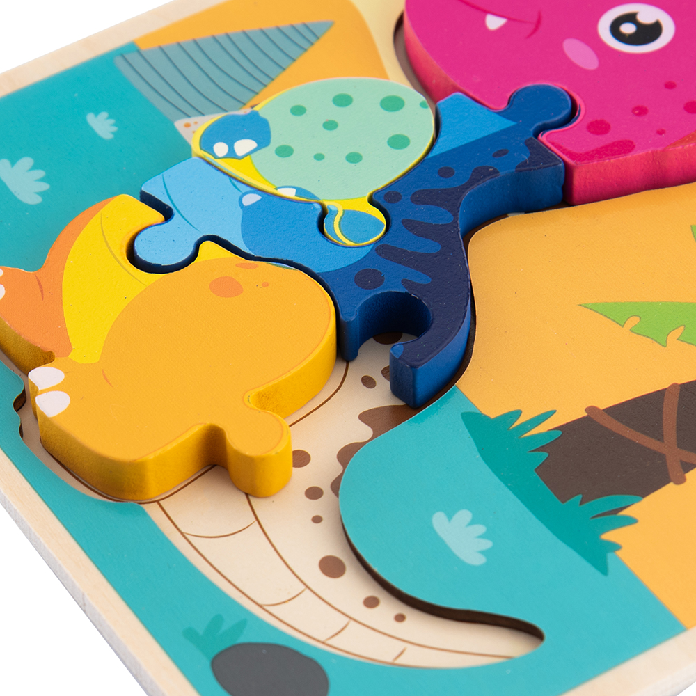 Wooden Dinosaur Snap-Fit Puzzle - Image 35