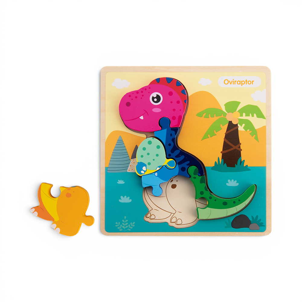 Wooden Dinosaur Snap-Fit Puzzle - Image 33