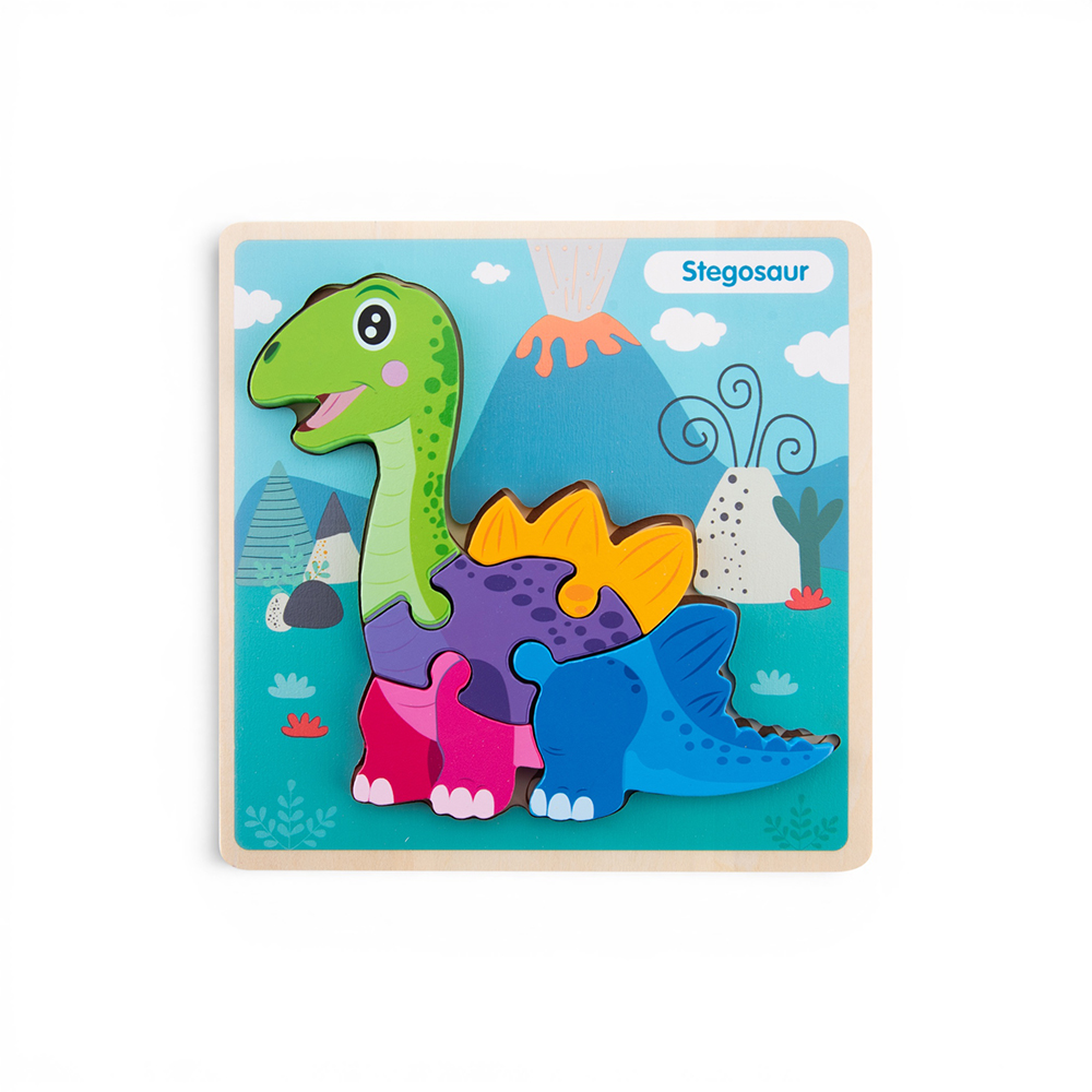 Wooden Dinosaur Snap-Fit Puzzle - Image 38