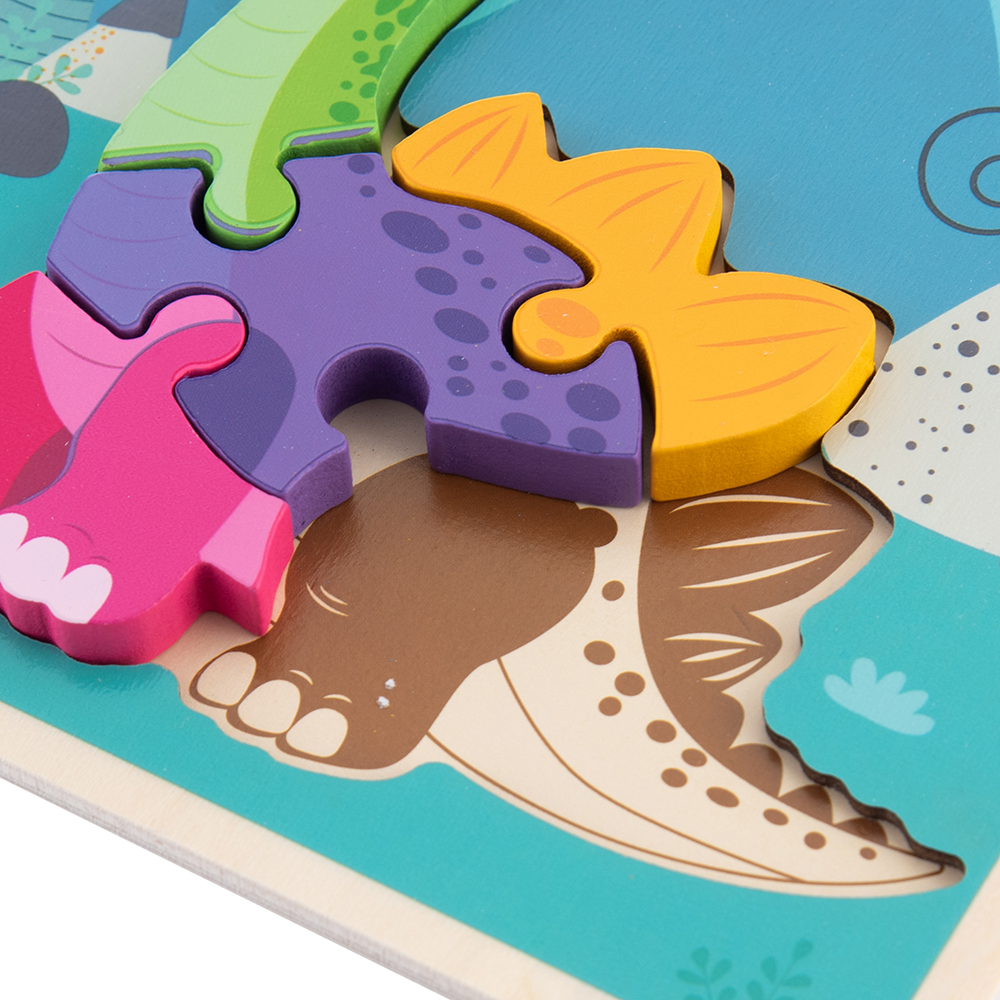 Wooden Dinosaur Snap-Fit Puzzle - Image 42