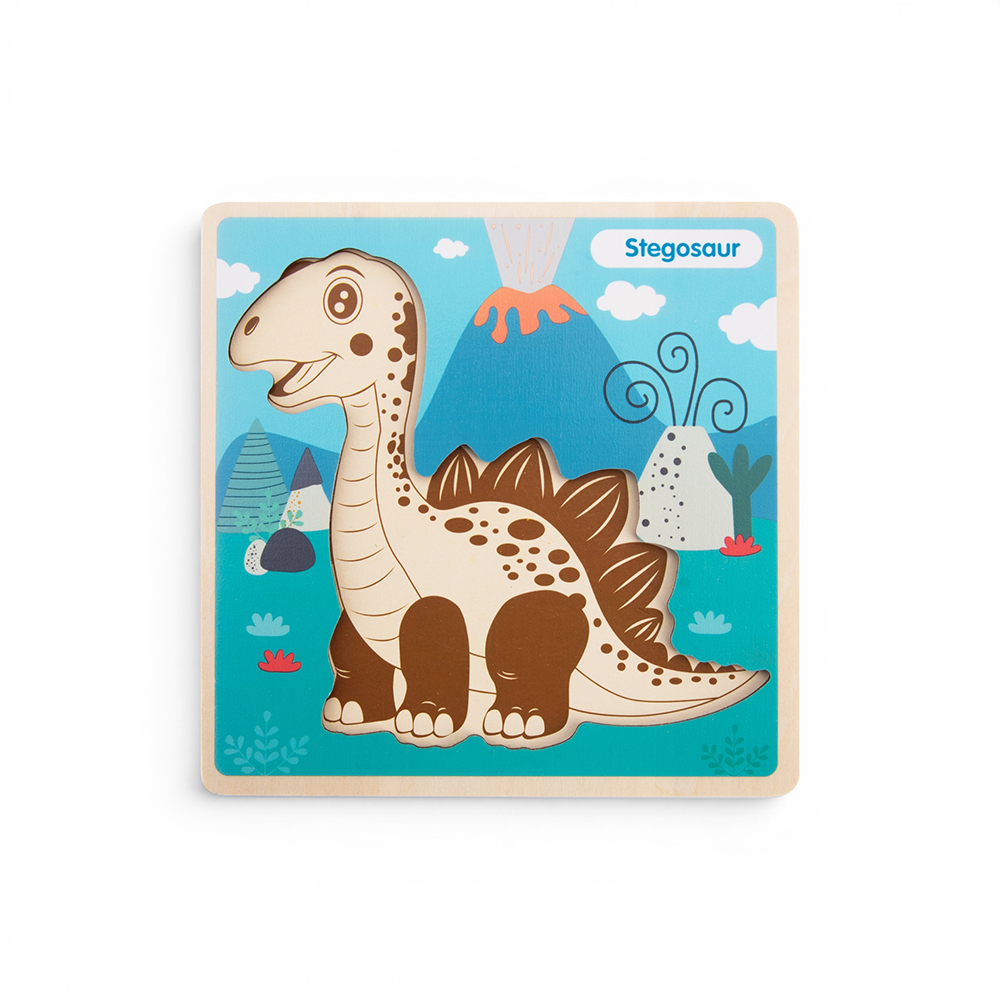 Wooden Dinosaur Snap-Fit Puzzle - Image 41