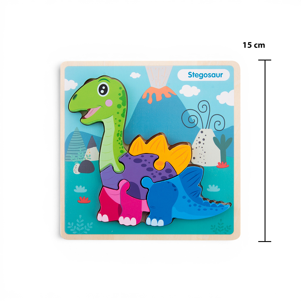 Wooden Dinosaur Snap-Fit Puzzle - Image 37