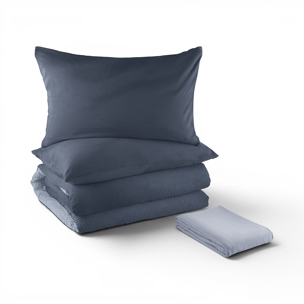 Queen Fitted Sheet & Comforter Set - Image 21
