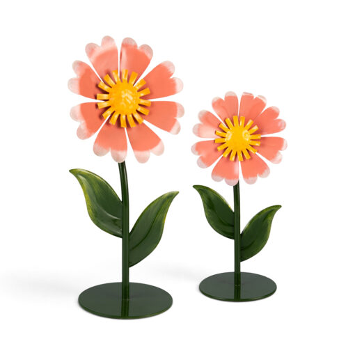 Metal Flower Decor (Set of 2)