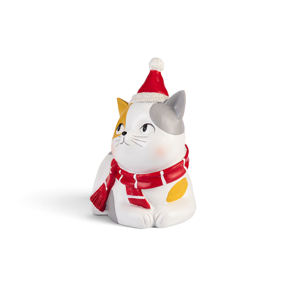 Christmas Cat Bookend (H16cm) - Image 3