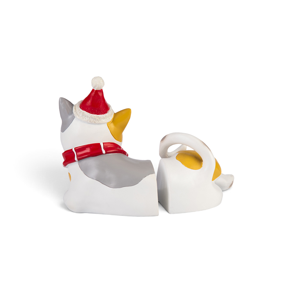 Christmas Cat Bookend (H16cm) - Image 5