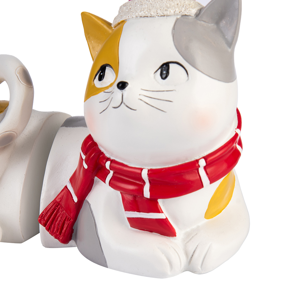 Christmas Cat Bookend (H16cm) - Image 7