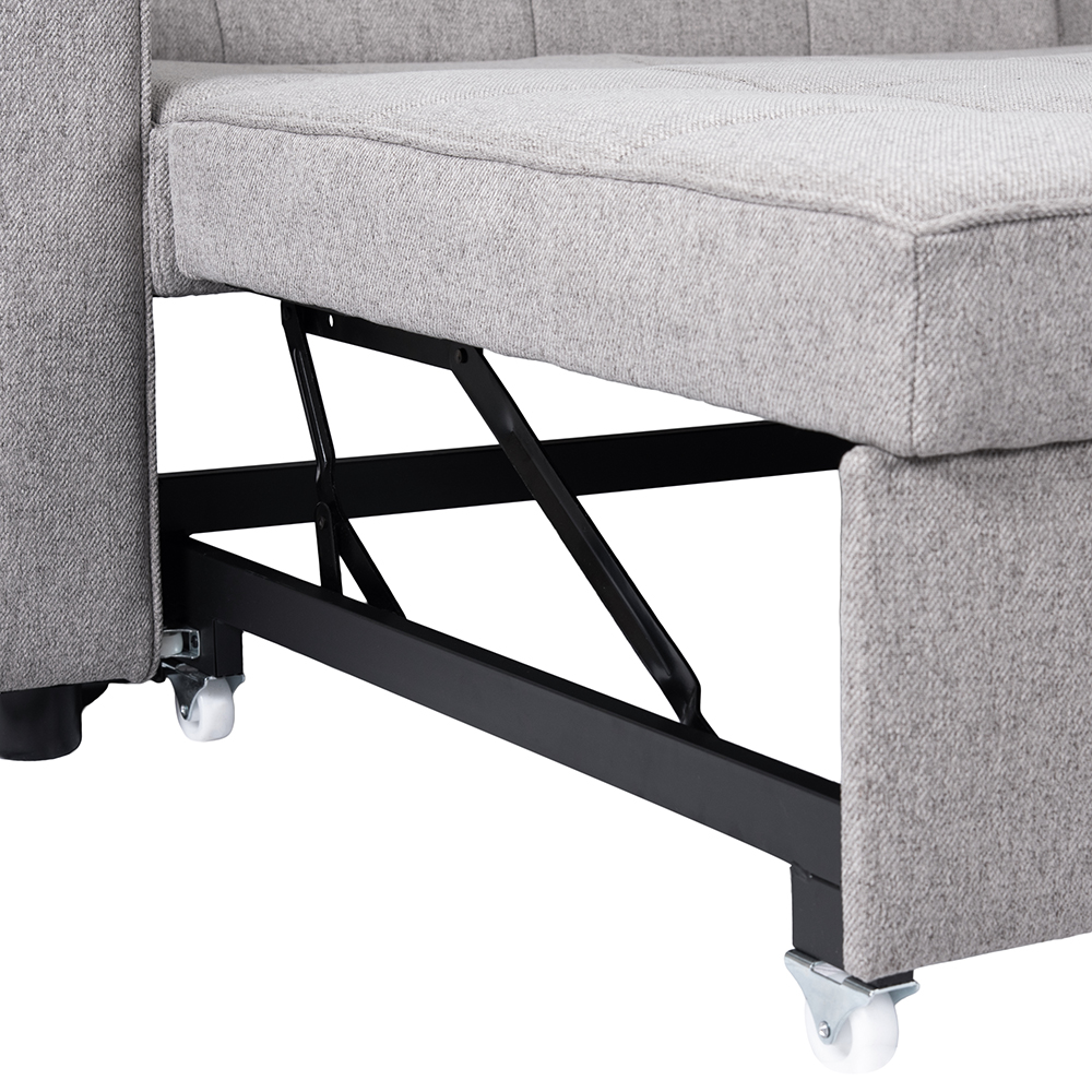 Eira 2 Seater Pull Out Sofa Bed with Cup Holders - Image 21