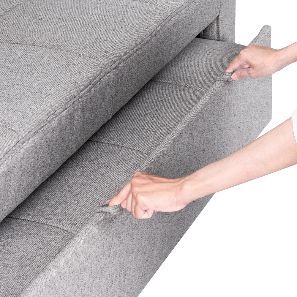 Eira 2 Seater Pull Out Sofa Bed with Cup Holders - Image 19