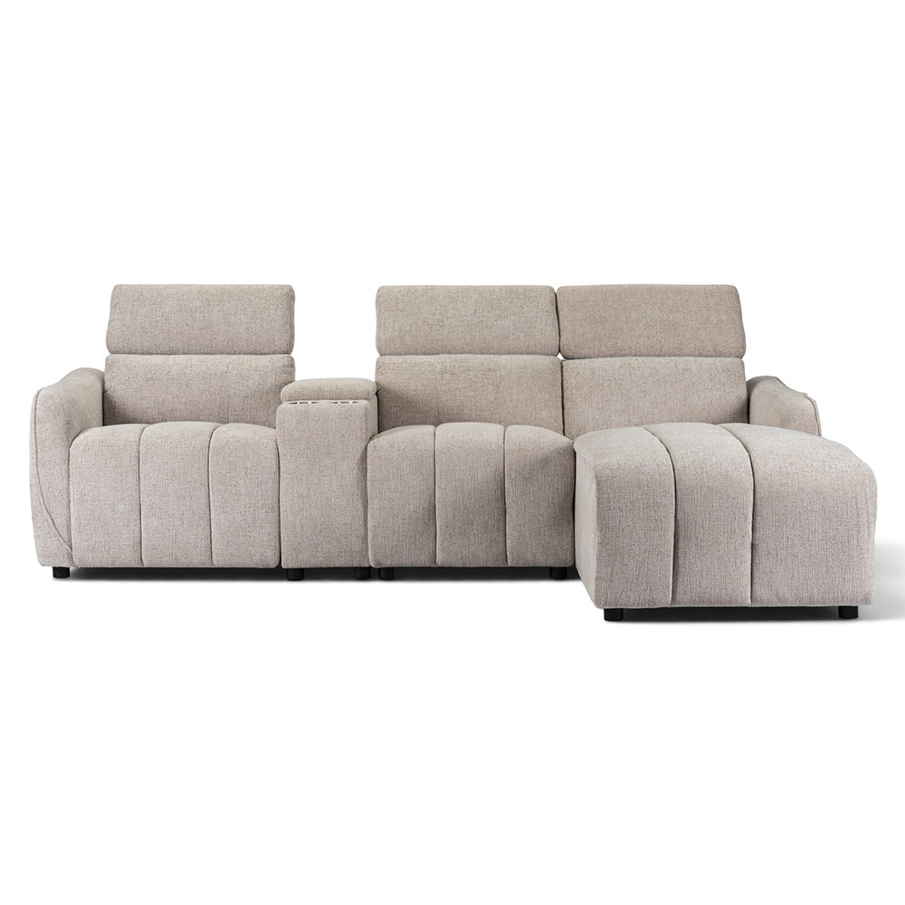 Perdita L Shape Electric Recliner Sofa with Holder