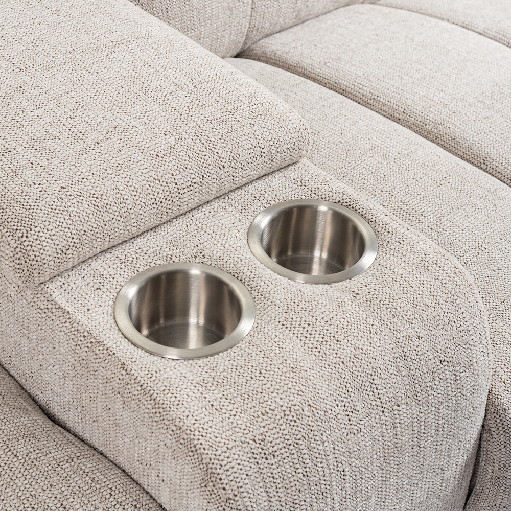 Perdita L Shape Electric Recliner Sofa with Holder - Image 18
