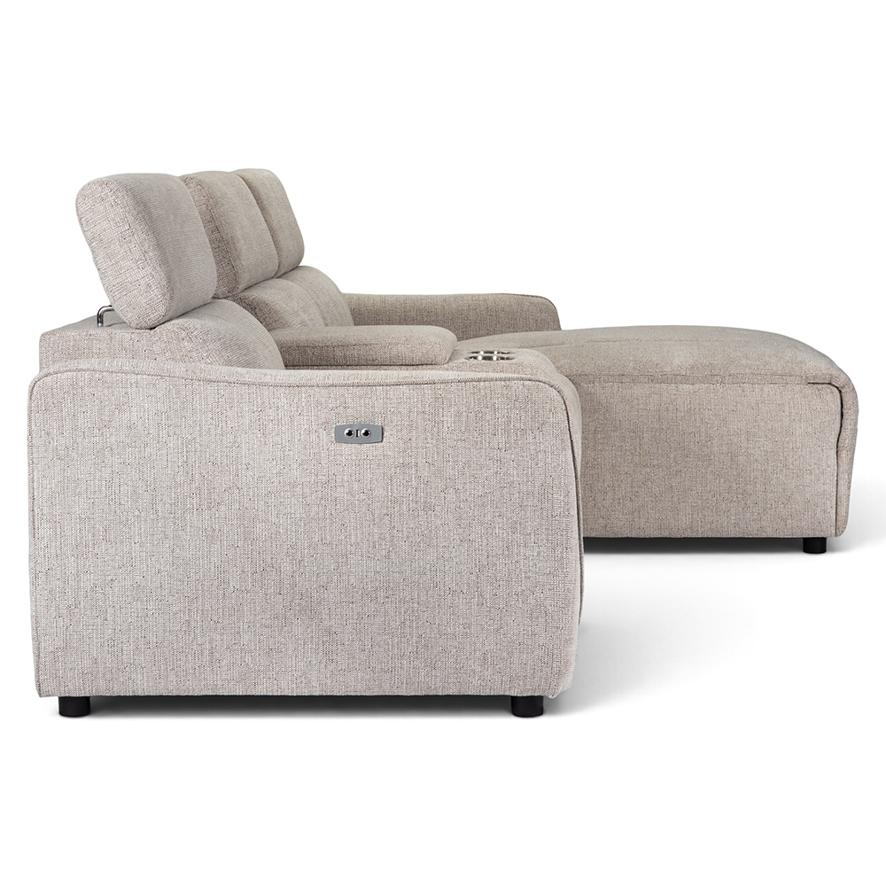 Perdita L Shape Electric Recliner Sofa with Holder - Image 8