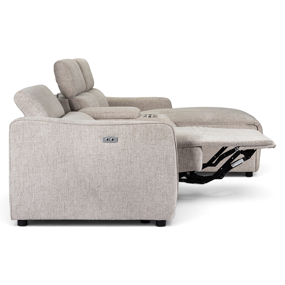 Perdita L Shape Electric Recliner Sofa with Holder - Image 10