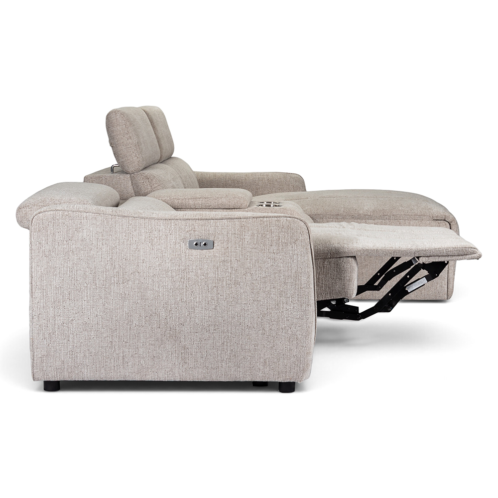 Perdita L Shape Electric Recliner Sofa with Holder - Image 11