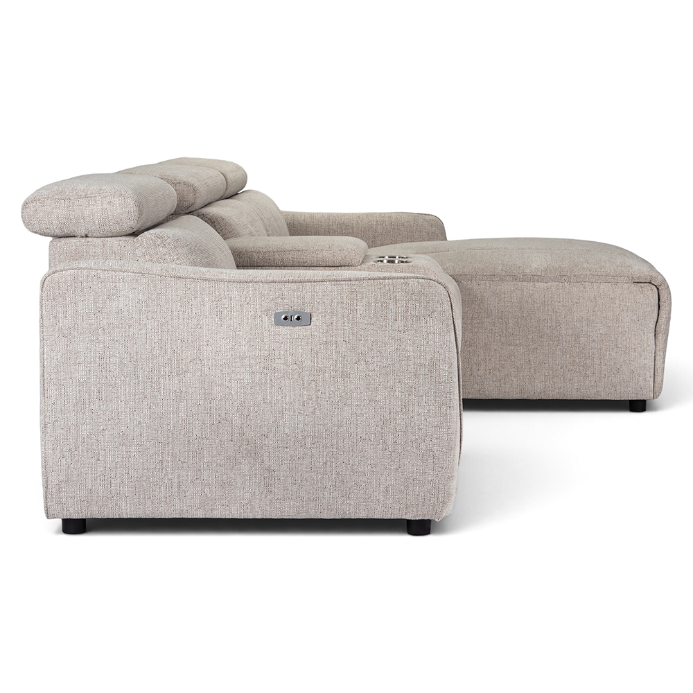 Perdita L Shape Electric Recliner Sofa with Holder - Image 12