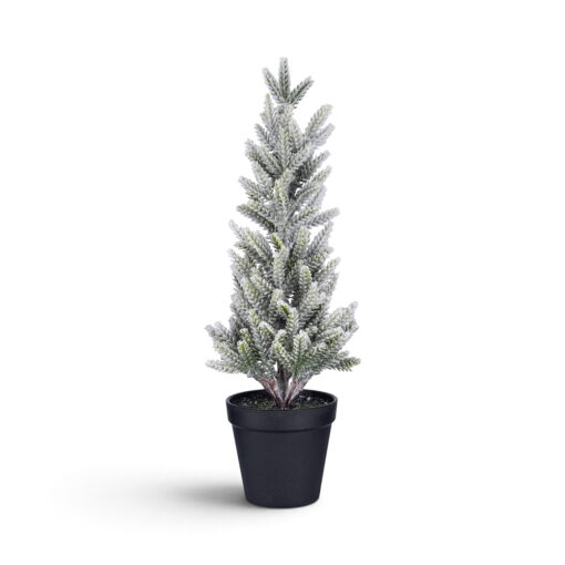Potted Snowy Pine Tree (H43cm)